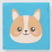 Corgi Stenen Onderzetter (Voorkant)