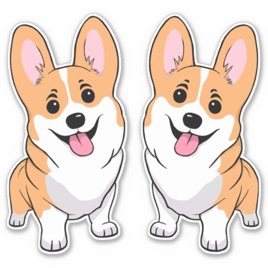 Corgi Sticker (Voorkant)
