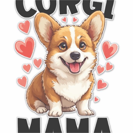 Corgi Sticker (Voorkant)