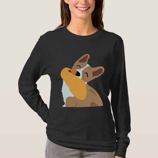 Corgi Sticker T-shirt (Voorkant)