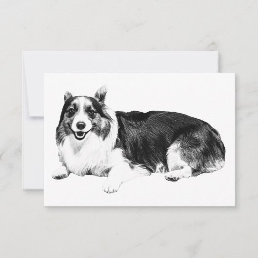 Corgi Stille Dankbaarheid Bedankkaart (Voorkant)