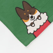 Corgi Stocking Fleece Blanket Deken (Hoek)