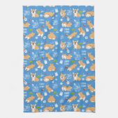 Corgi Story Kerstmis Theedoek (Verticaal)