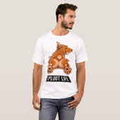 Corgi Stretching Sploot Life Splooien T-shirt (Voorkant volledig)
