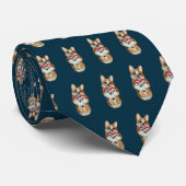 Corgi Stropdas "Wees mijn rug!" (Opgerold)