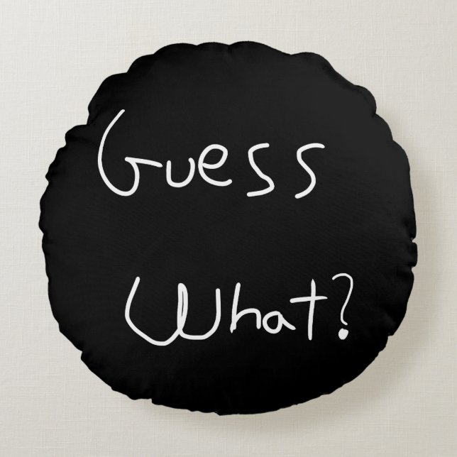 Corgi-stuifkussen Rond Kussen (Voorkant)