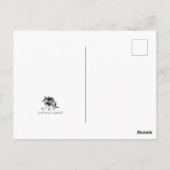 Corgi sumie waterverf schilderij briefkaart (Achterkant)