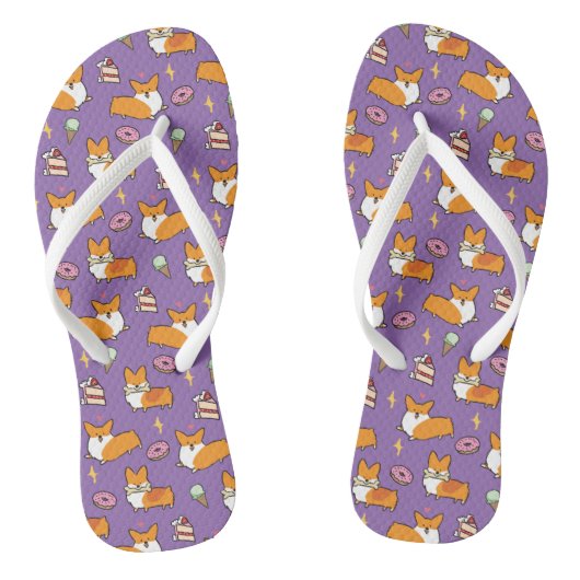 Corgi Sweet Behandelt Teenslippers (Voetbed)