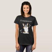 Corgi T Derp Spreidstand T-shirt (Voorkant volledig)