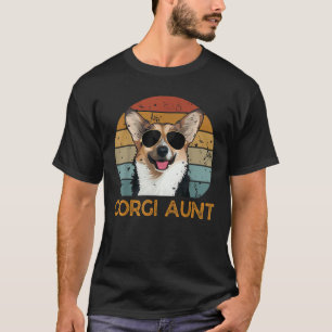 Corgi tante Grappig Schattige Hond Eigenaar Moede T-shirt