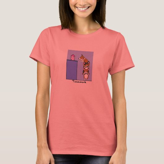 Corgi Teamwork TeeShirt T-shirt (Voorkant)