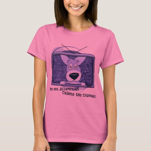 Corgi Television Invasion Dames Ringer Teeshirt T-shirt (Voorkant)