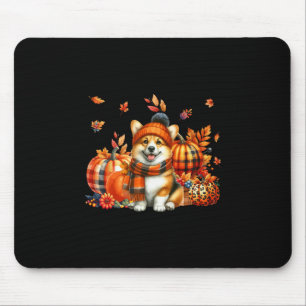 Corgi Thanksgiving Luipaard Pompoenen Herfstblader Muismat