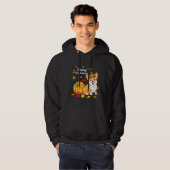 Corgi-Thanksgiving voor hond 550 Hoodie (Voorkant volledig)