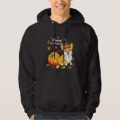 Corgi-Thanksgiving voor hond 550 Hoodie (Voorkant)