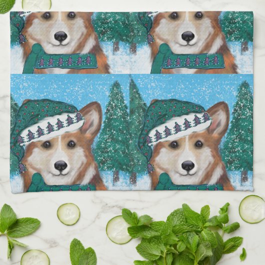 Corgi Theedoek (Gevouwen)