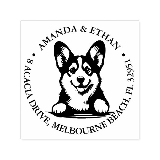 Corgi-thema Zelfinktende Stempel (Design)