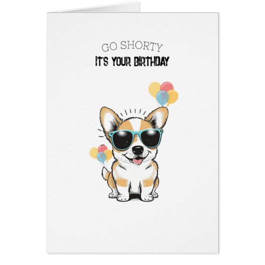 Corgi Themed Birthday Card Dog Lovers  (Voorkant)