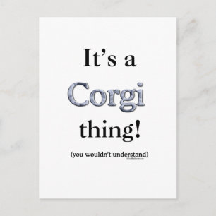 Corgi Thing Briefkaart