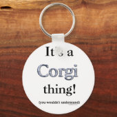 Corgi Thing Sleutelhanger (Voorkant)