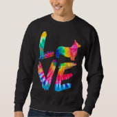Corgi Tie Dye Love Dog Dad Trui (Voorkant)