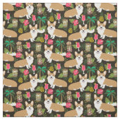 corgi tiki tropical stof (Swatch)