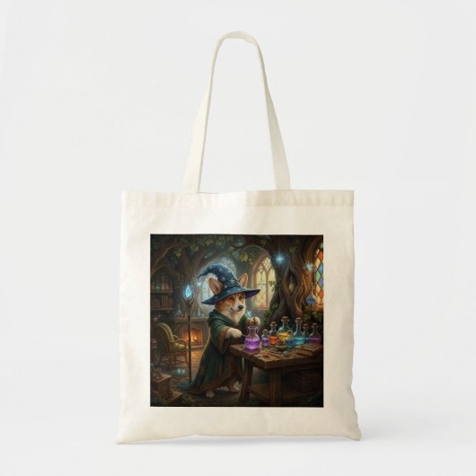Corgi Toverdranken Meester Tote Bag (Voorkant)