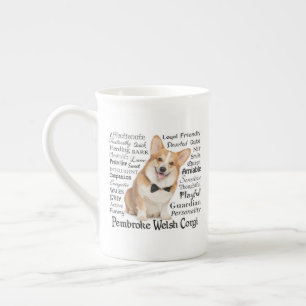 Corgi Traits Bone China Mok