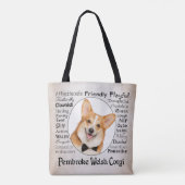 Corgi Traits Canvas tas (Achterkant)