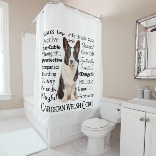 Corgi Traits Douchegordijn (In situ)