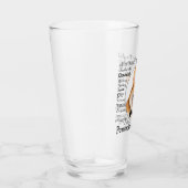 Corgi Traits Glass Tumbler (Rechts)