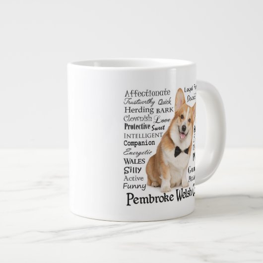 Corgi Traits Jumbo Mok (Voorkant rechts)