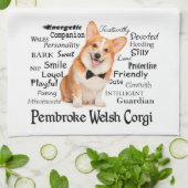 Corgi Traits keukenhanddoek (Gevouwen)