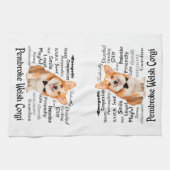 Corgi Traits keukenhanddoek (Horizontaal)
