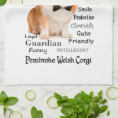 Corgi Traits Kitchen Towel Theedoek (Gevouwen)