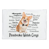 Corgi Traits Kussensloop (Achterkant)
