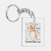 Corgi Traits Sleutelhanger (Voorkant Links)