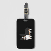 Corgi tricolore bagagelabel (Voorkant (verticaal))