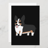 Corgi tricolore bedankkaart (Voorkant / Achterkant)