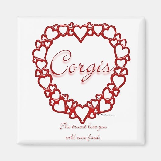 Corgi True Love Magneet (Voorkant)