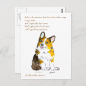 Corgi-tude Briefkaart (Voorkant / Achterkant)