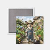 Corgi Tuinman Magneet (Voorkant / Achterkant)