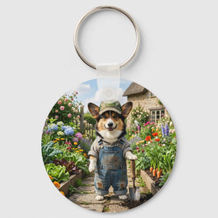 Corgi Tuinman Sleutelhanger