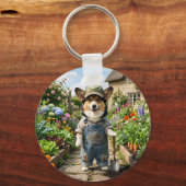 Corgi Tuinman Sleutelhanger (Voorkant)