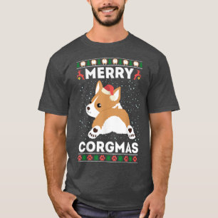 Corgi Ugly KerstSweater Style Merry Corgmas S T-shirt