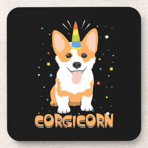 Corgi Unicorn - Corgicorn - Cute Dog Cartoon Drankjes Onderzetter