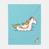 Corgi Unicorn Floatie Blanket Fleece Deken (Voorkant)