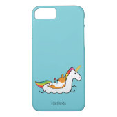 Corgi Unicorn Floatie Phone Case (Achterkant)