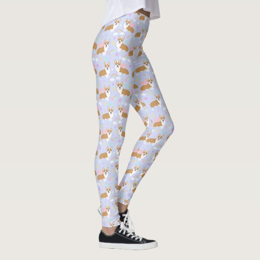 Corgi Unicorn Pastel Leggings (Rechts)