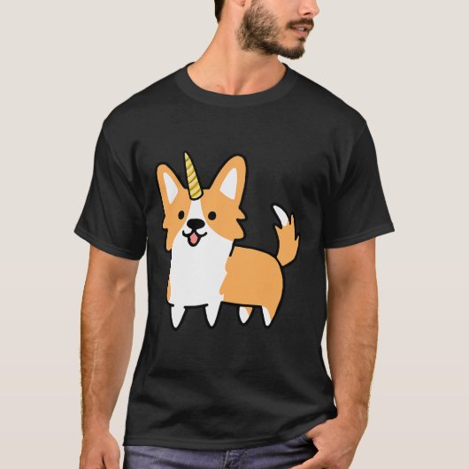 Corgi Unicorn T-shirt (Voorkant)